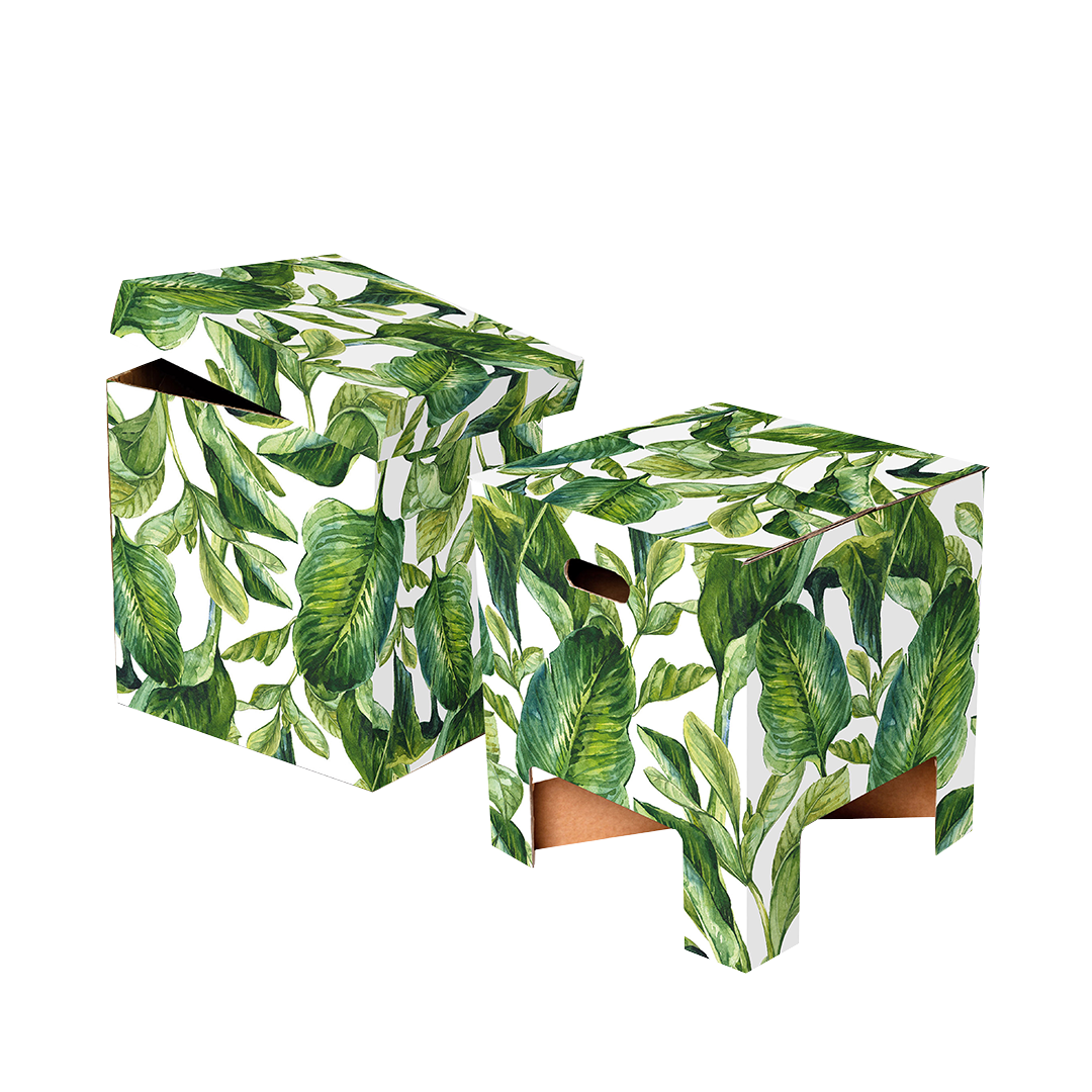 Dutch Design Chair Christmas Green Leaves (Feuilles vertes)