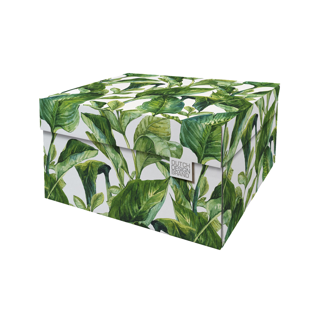 Boîte de rangement Feuilles vertes (Green Leaves) B2B