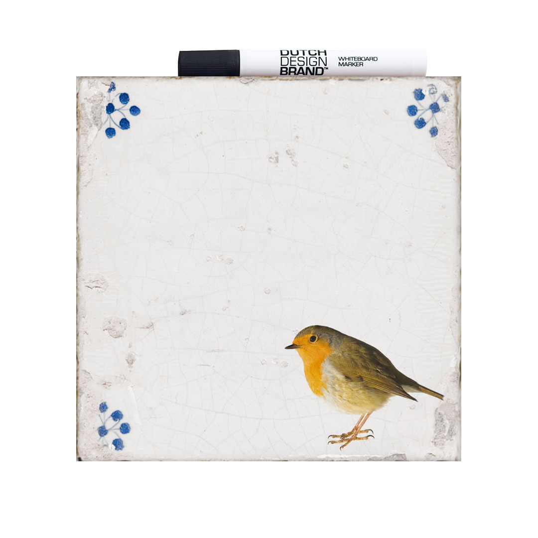 Wisdom Tile Robin Christmas