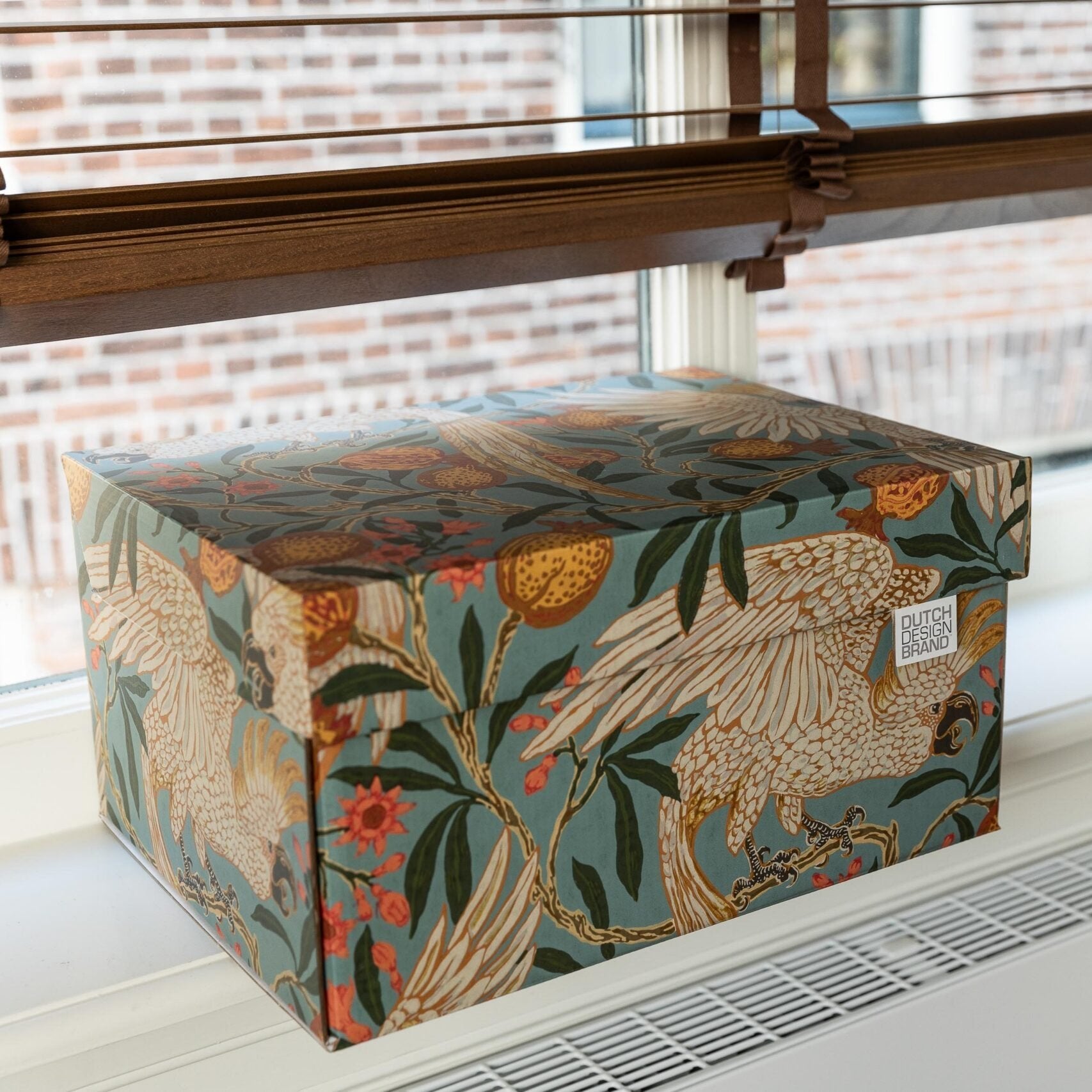 Cockatoo & Pomegranate Storage Box Classic Kerst