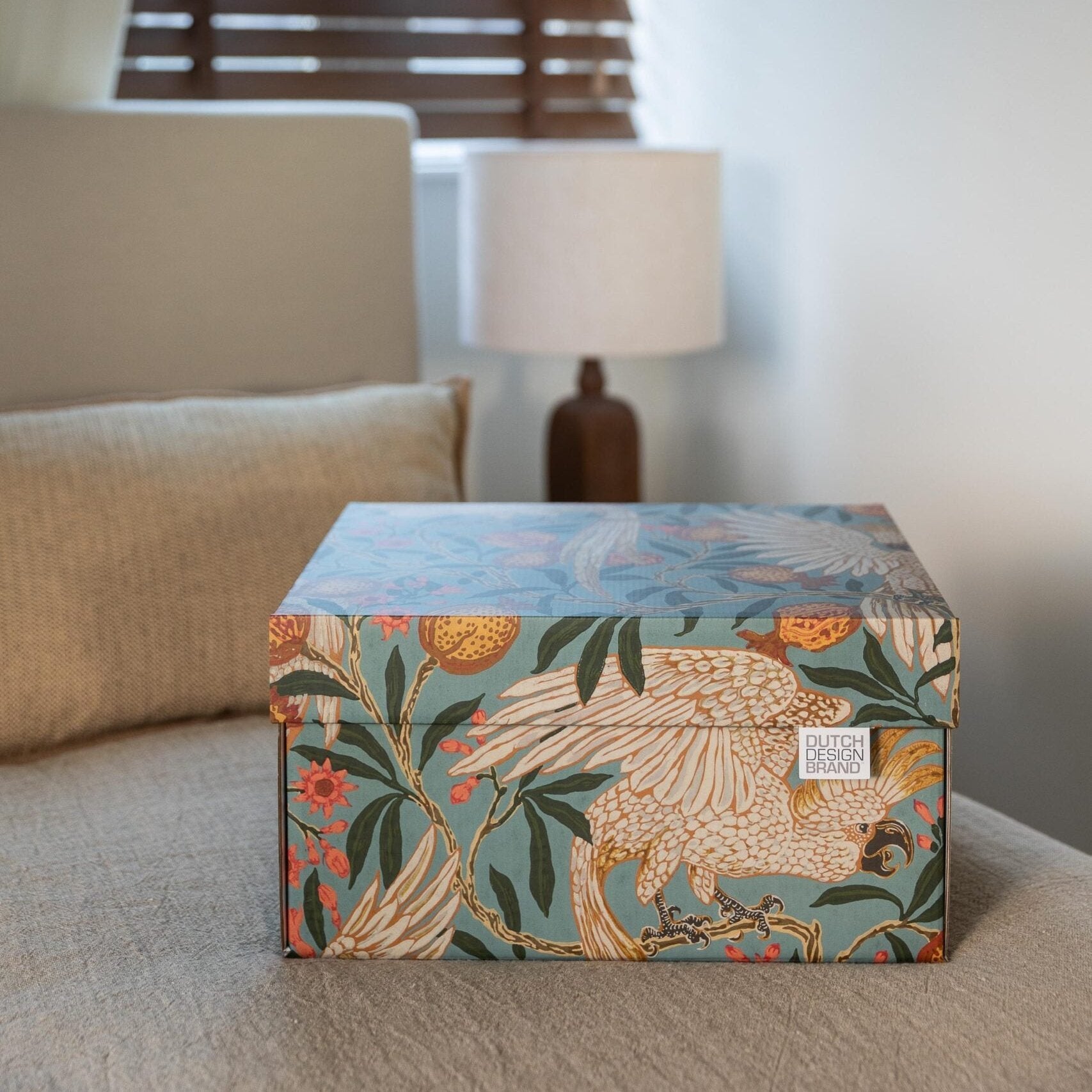 Cockatoo & Pomegranate Storage Box Classic